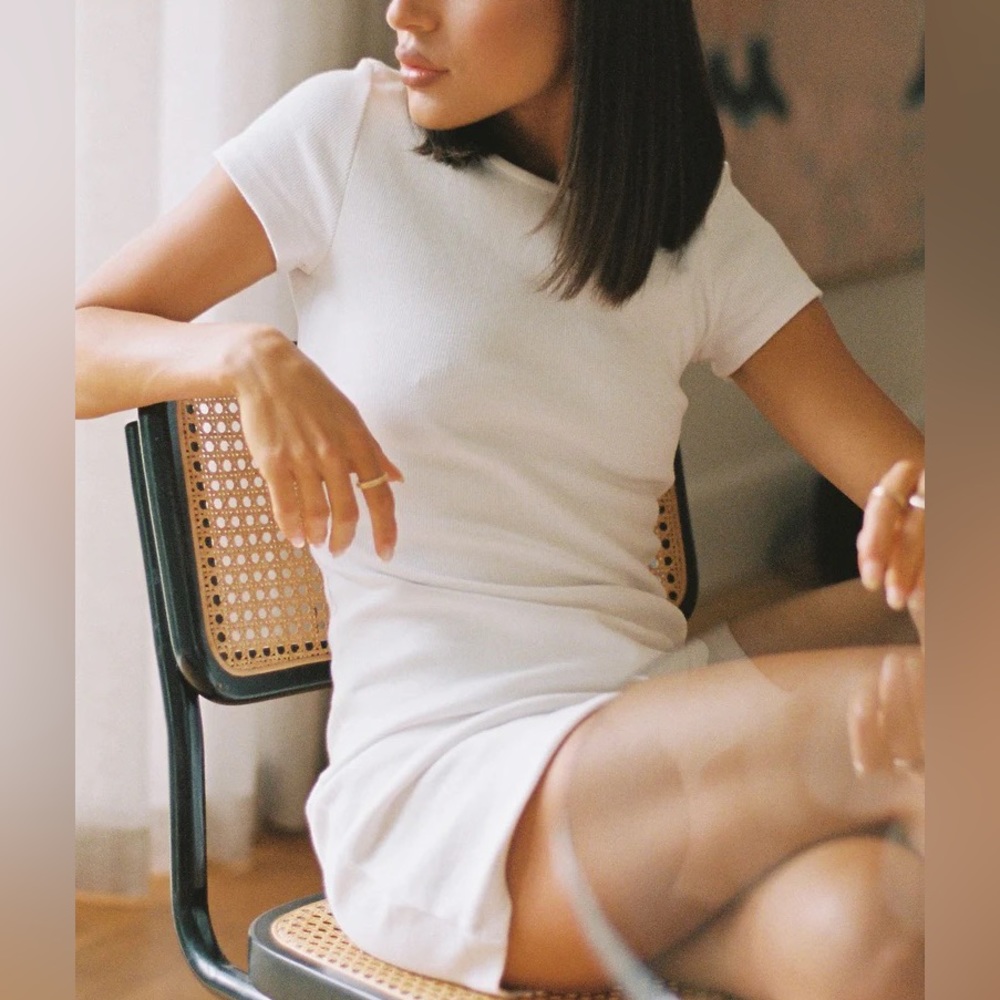 CLASSIC MINI DRESS WHITE